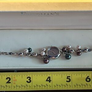 Citizen Silver Watch with Colorful Pearls